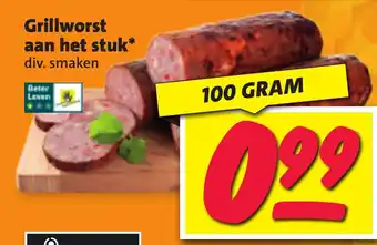 Nettorama Grillworst aan het stuk aanbieding