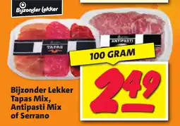 Nettorama Bijzonder Lekker Tapas Mix, Antipasti Mix of Serrano aanbieding