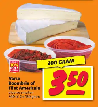 Nettorama Verse Roombrie of Filet Americain aanbieding