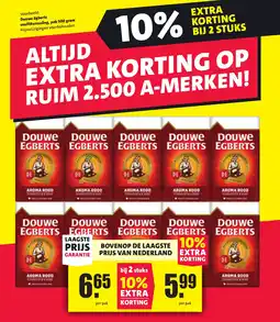 Nettorama Douwe Egberts snelfiltermaling aanbieding