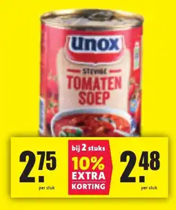 Nettorama Unox tomaten soep aanbieding