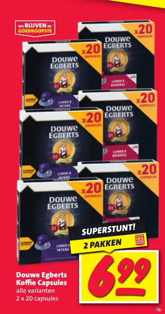 Nettorama Douwe Egberts Koffie Capsules aanbieding