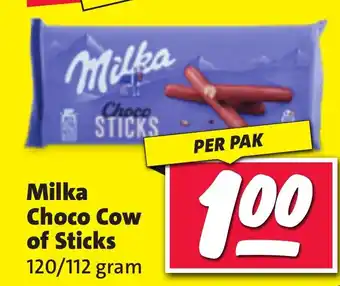 Nettorama Milka Choco Cow of Sticks aanbieding
