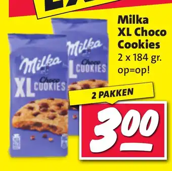 Nettorama Milka XL Choco Cookies aanbieding