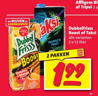 Nettorama Dubbelfrisss Boost of Taksi aanbieding
