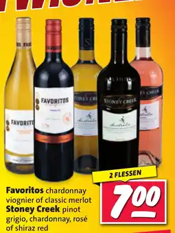 Nettorama Favoritos chardonnay viognier of classic merlot Stoney Creek pinot grigio, chardonnay, rosé of shiraz red aanbieding
