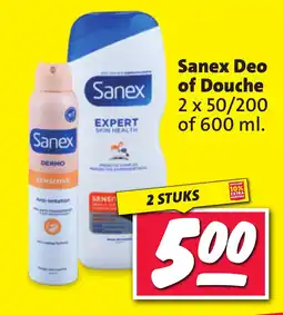 Nettorama Sanex Deo of Douche aanbieding