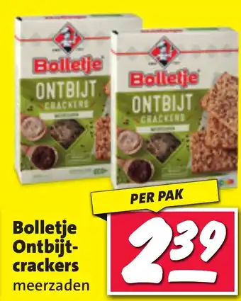 Nettorama Bolletje Ontbijt- crackers meerzaden aanbieding