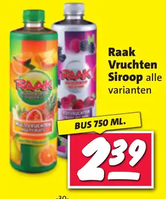 Nettorama Raak Vruchten Siroop aanbieding