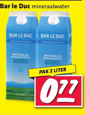 Nettorama Bar le Duc mineraalwater aanbieding