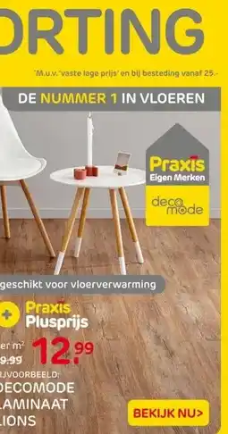 Praxis BIJVOORBEELD: DECOMODE LAMINAAT LIONS aanbieding