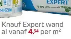 Praxis Knauf Expert wand aanbieding