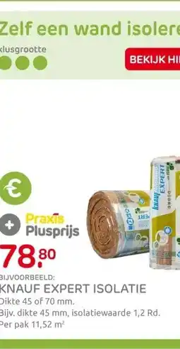 Praxis KNAUF EXPERT ISOLATIE aanbieding