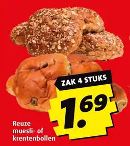 Boni Reuze muesli- of krentenbollen aanbieding