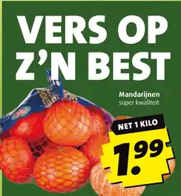 Boni Mandarijnen aanbieding