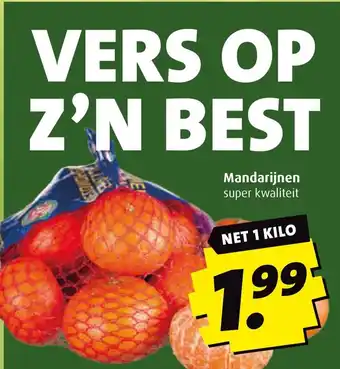 Boni Mandarijnen aanbieding