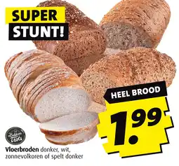 Boni Vloerbroden donker, wit, zonnevolkoren of spelt donker aanbieding