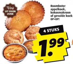 Boni Roomboter appelkoek, kokosmakroon of gevulde koek aanbieding