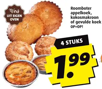 Boni Roomboter appelkoek, kokosmakroon of gevulde koek aanbieding