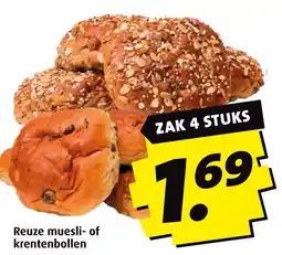 Boni Reuze muesli- of krentenbollen aanbieding