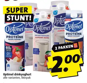 Boni Optimel drinkyoghurt aanbieding