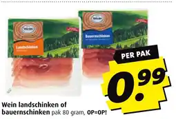 Boni Wein landschinken of bauernschinken aanbieding