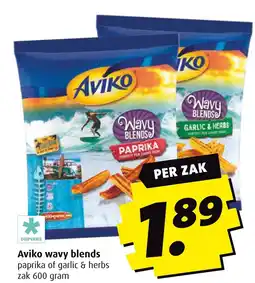 Boni Aviko wavy blends paprika of garlic & herbs aanbieding