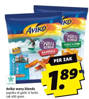 Boni Aviko wavy blends paprika of garlic & herbs aanbieding