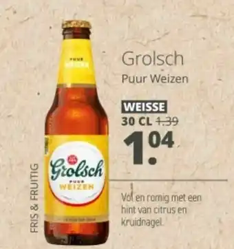 Mitra Grolsch Puur Weizen aanbieding