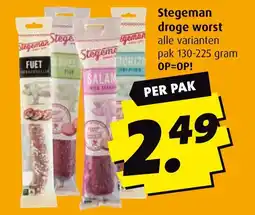 Boni Stegeman droge worst aanbieding