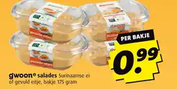Boni gwoon salades aanbieding