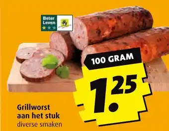Boni Grillworst aan het stuk aanbieding