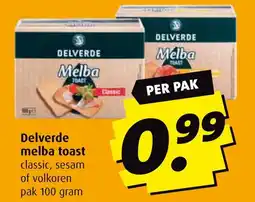 Boni Delverde melba toast aanbieding