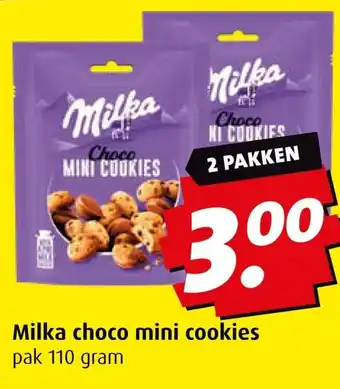 Boni Milka choco mini cookies aanbieding