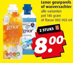 Boni Lenor geurparels of wasverzachter aanbieding