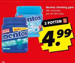 Boni Mentos chewing gum aanbieding