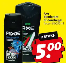 Boni Axe deodorant of douchegel aanbieding