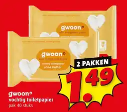 Boni gwoon vochtig toiletpapier aanbieding