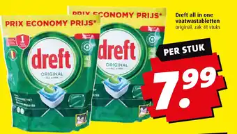 Boni Dreft all in one vaatwastabletten aanbieding