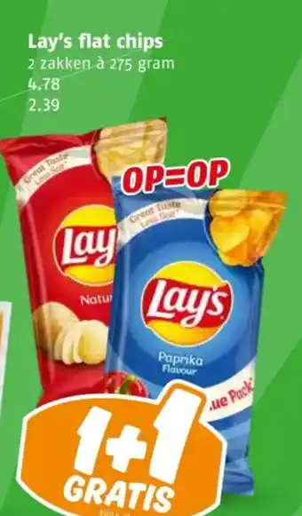 Poiesz Lay's flat chips aanbieding