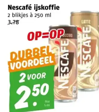Poiesz Nescafé ijskoffie aanbieding
