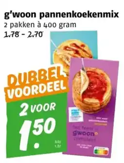 Poiesz g'woon pannenkoekenmix aanbieding