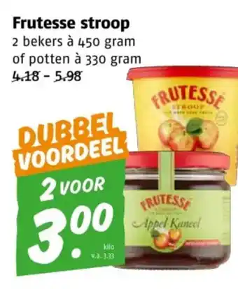 Poiesz Frutesse stroop aanbieding