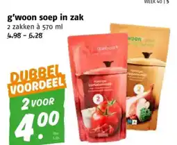 Poiesz g'woon soep in zak aanbieding