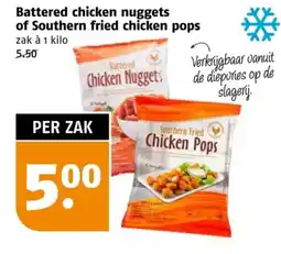 Poiesz Battered chicken nuggets of Southern fried chicken pops aanbieding