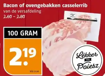 Poiesz Bacon of ovengebakken casselerrib aanbieding