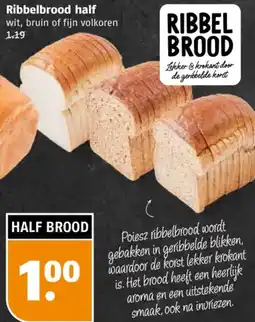 Poiesz Ribbelbrood half aanbieding