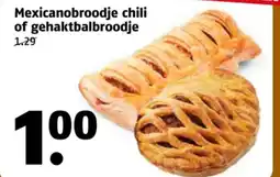 Poiesz Mexicanobroodje chili of gehaktbalbroodje aanbieding