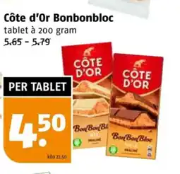 Poiesz Côte d'Or Bonbonbloc aanbieding
