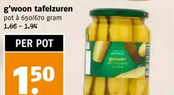 Poiesz g'woon tafelzuren aanbieding